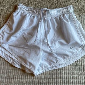 White Nike Dri-Fit Shorts